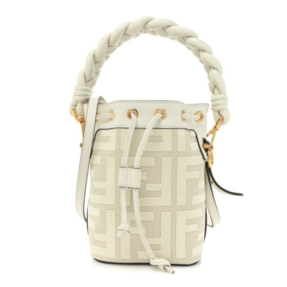 FENDI MON TRESOR Canvas Bucket Bag